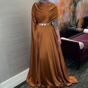 Long elegant beaded gown